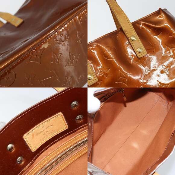 LOUIS VUITTON Monogram Vernis Reade PM Hand Bag Bronze M91146 - Picture 11 of 12
